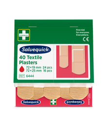 Auslaufartikel: Holthaus Medical Salvequick® Pflaster Nachfüllset REF 6444 Schutzverpackung 2 Größen | Packung (40 Stück)