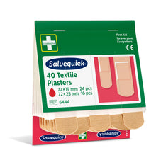 Auslaufartikel: Holthaus Medical Salvequick® Pflaster Nachfüllset REF 6444 Schutzverpackung 2 Größen | Packung (40 Stück)