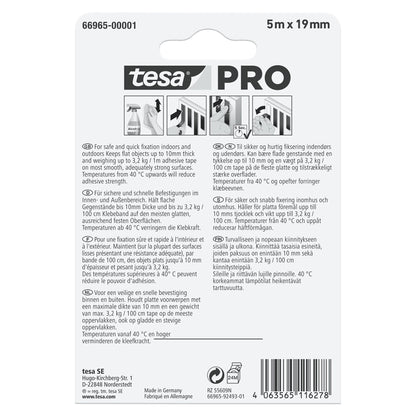 tesa PRO 66965 Mounting Transparent 5 m x 19 mm