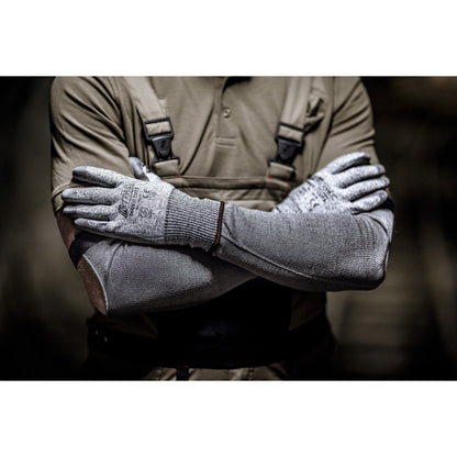 NITRAS CUT D, Schnittschutzhandschuhe, grau / grau