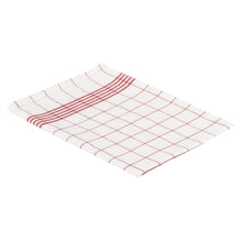 Sito Geschirrtuch Baumwolle, 500 x 700 mm rot/weiß