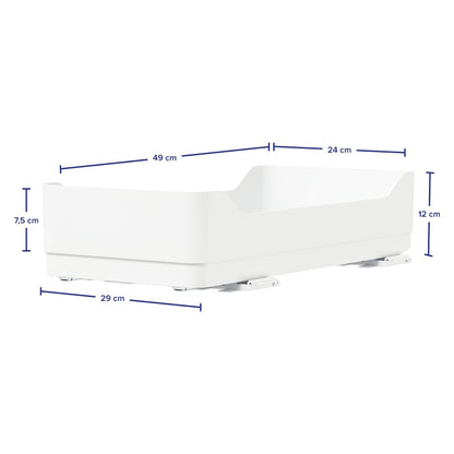 tesa Telescoping Kitchen Drawer, White