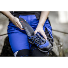 NITRAS ERGO STEP MEDIUM, semi-orthopädische Einlegesohle, schwarz / blau