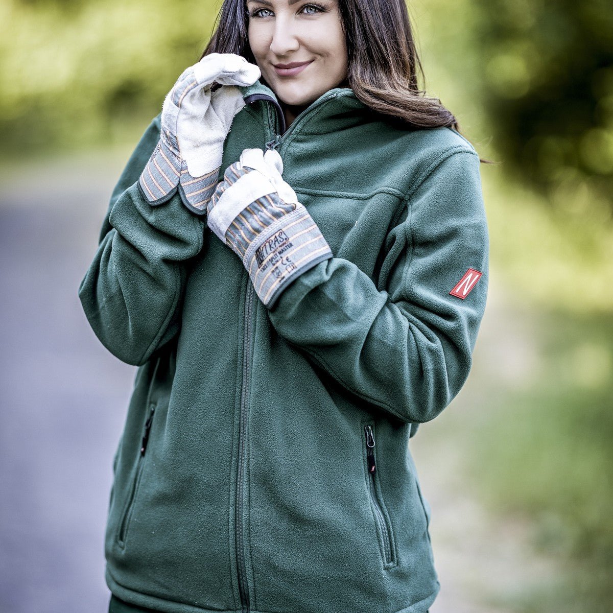 NITRAS MOTION TEX PLUS, Fleece-Jacke, grün