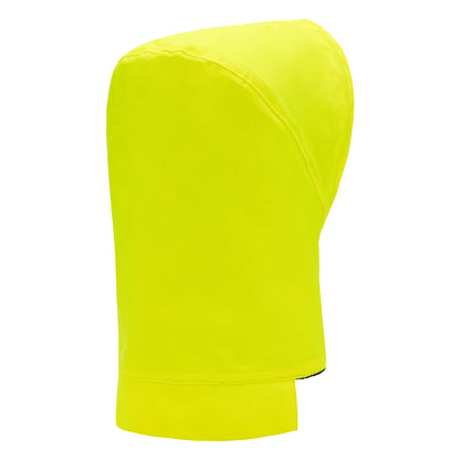 NITRAS removable winter hood, neon yellow, OEKO-TEX polyester: 100% | Pack (1 piece)