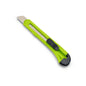 The Nölle Profi Brush snap-off knife 18 mm, 15 cm has a green body, a retractable segmented blade with a black sliding button, and is depicted on a white background. Brand: Nölle Profi Brush Bürsten- & Pinseltechnik e.K.