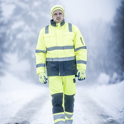 NITRAS MOTION TEX VIZ, Warnparka, neongelb / marineblau