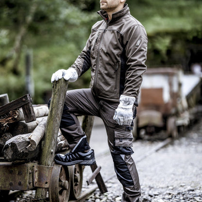 NITRAS MOTION TEX LIGHT, Softshelljacke, braun / schwarz
