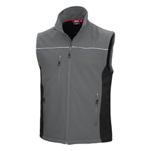 NITRAS MOTION TEX LIGHT, softshell vest, gray / black