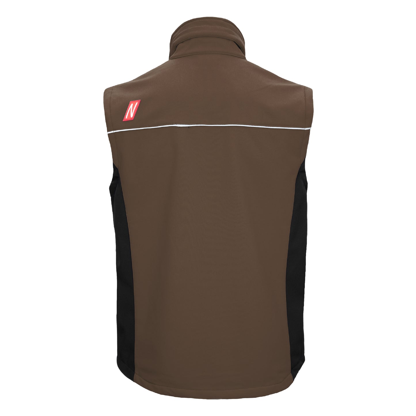 NITRAS MOTION TEX LIGHT, softshell vest, brown / black