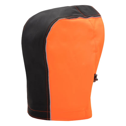 NITRAS abnehmbare Kapuze, neonorange / schwarz, OEKO-TEX Polyester: 100% | Packung (1 Stück)