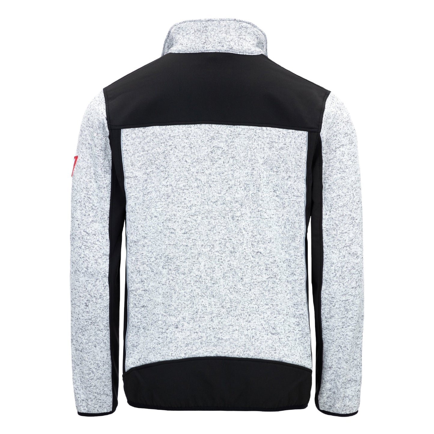 NITRAS MOTION TEX PLUS, Strick-Softshelljacke, hellgrau / schwarz