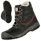 NITRAS STEP MID+ W, S3 Sicherheitswinterstiefel, halbhoch, schwarz