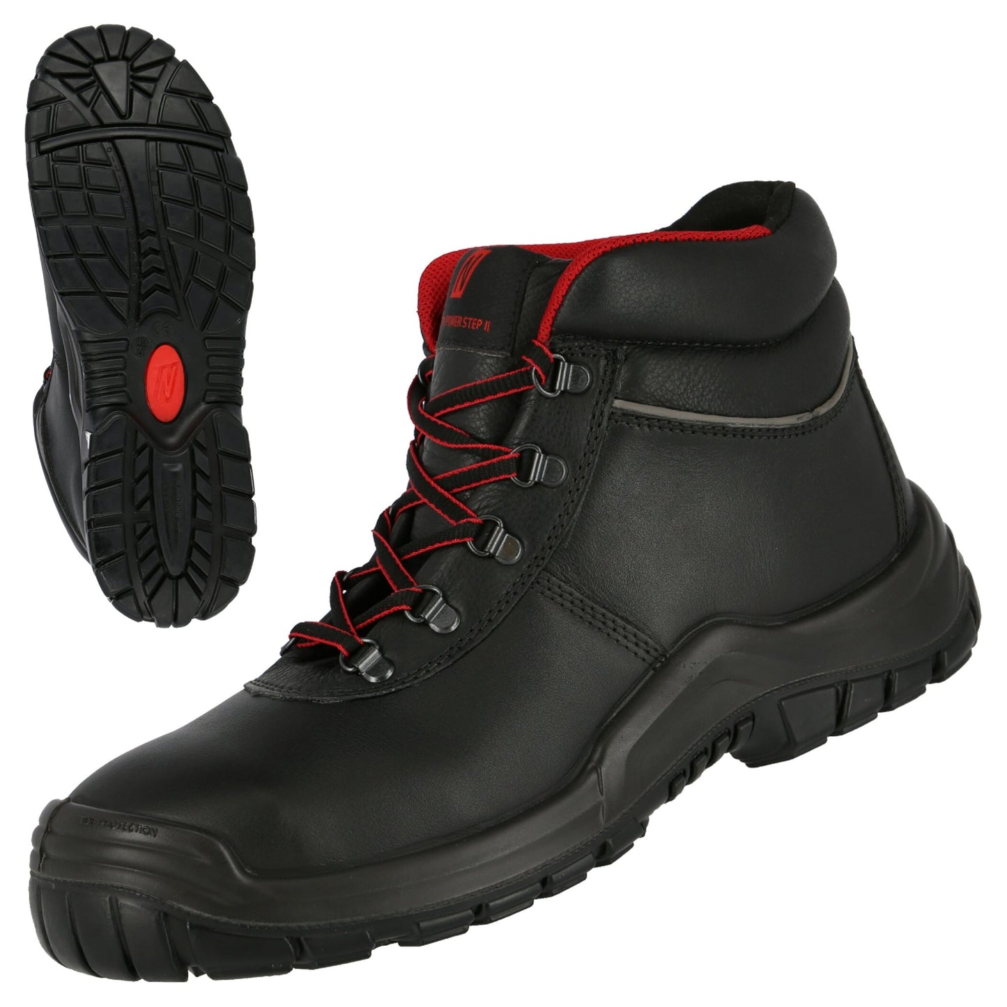 NITRAS POWER STEP MID, S3 HI HRO Sicherheitsstiefel, halbhoch, schwarz