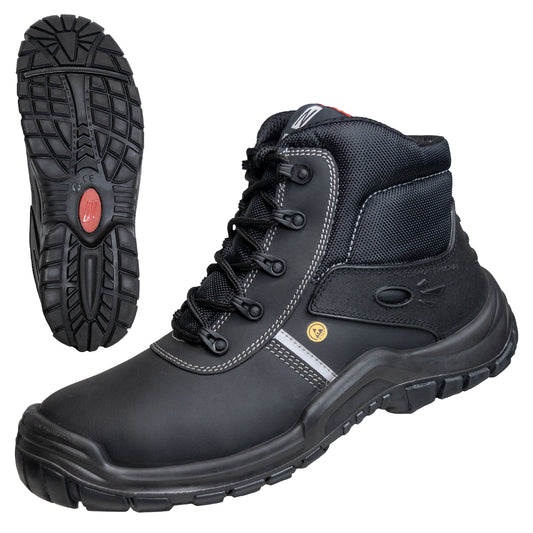 NITRAS UTILITY STEP MID, S3L CI FO SR Sicherheitsstiefel, schwarz