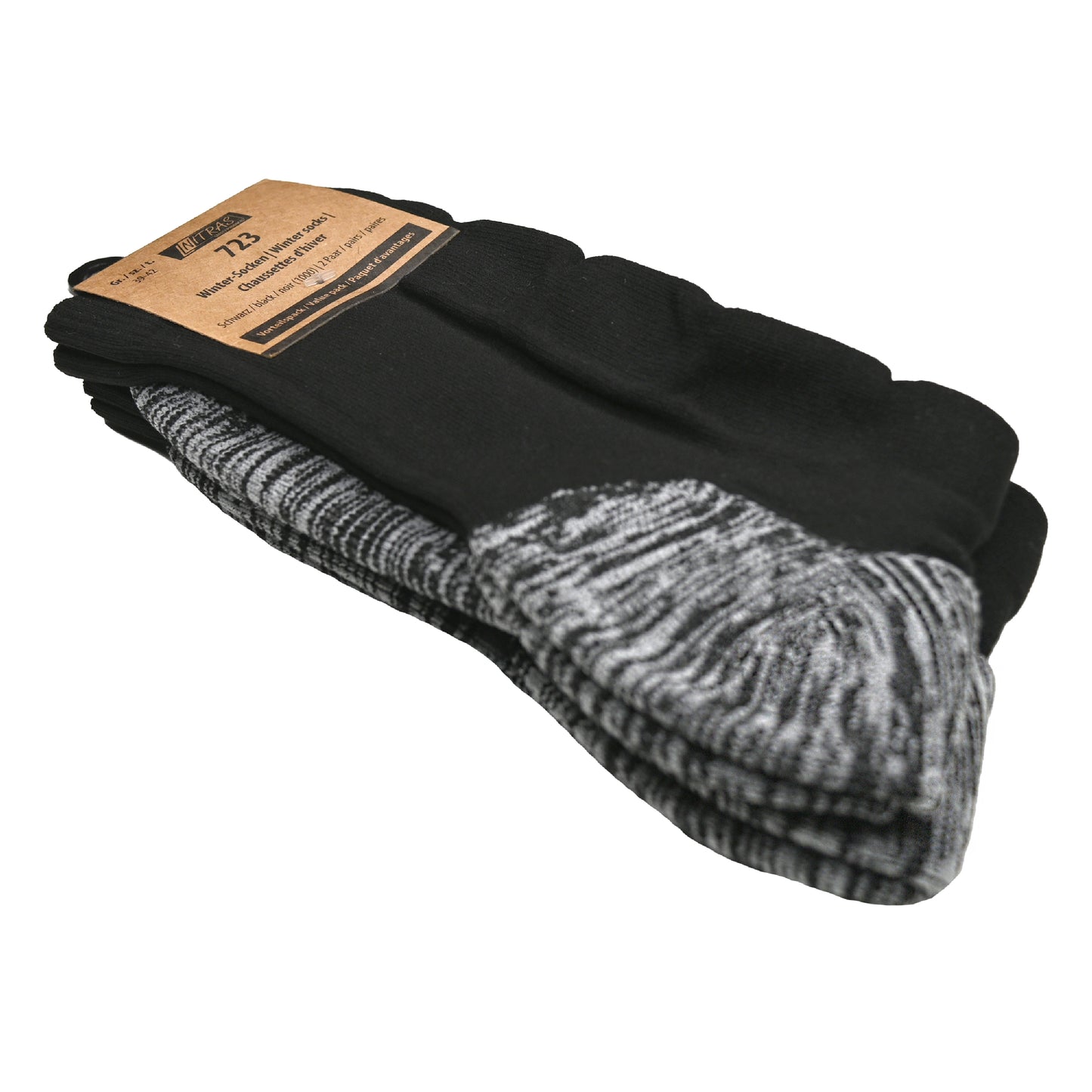 NITRAS Winter-Socken, schwarz