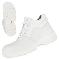 NITRAS CLEAN STEP MID, S2 Sicherheitsstiefel, halbhoch, weiß