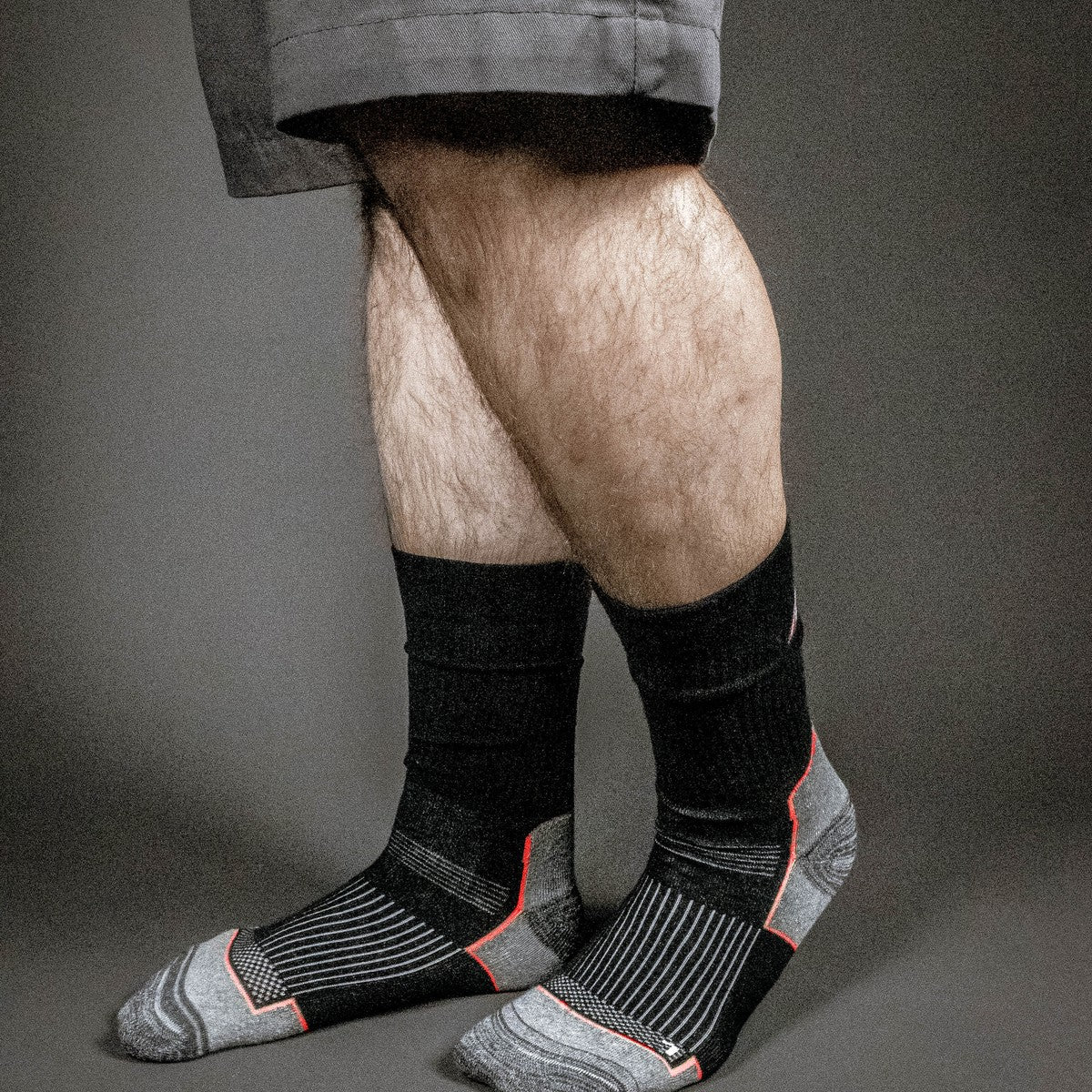 NITRAS All Season-Socken, schwarz / grau