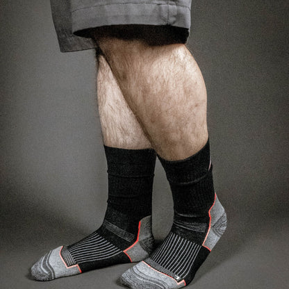 NITRAS All Season-Socken, schwarz / grau