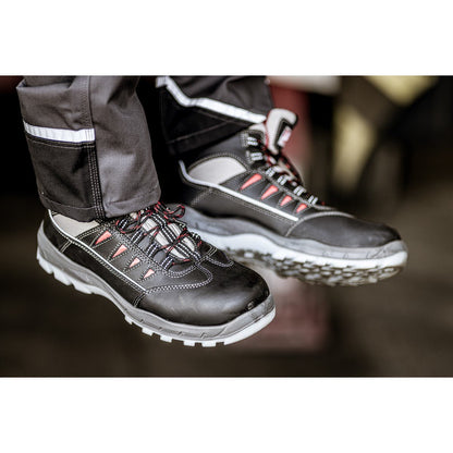 NITRAS SPORT STEP MID, S3 Sicherheitsstiefel, halbhoch, schwarz