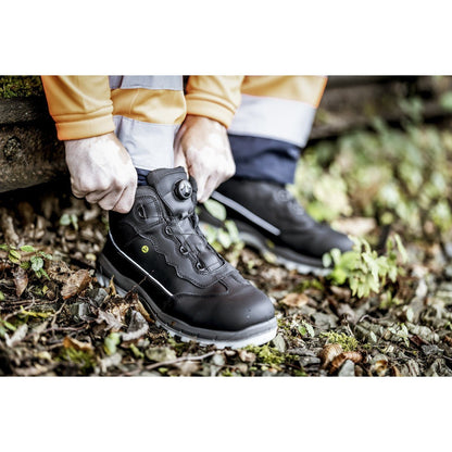 NITRAS SPORT STEP MID FIT, safety boots, mid-height, black