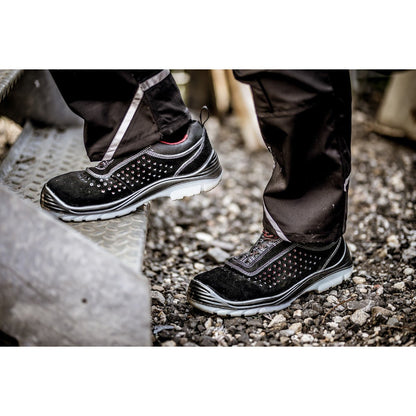 NITRAS EASY STEP P, S1P Sicherheitshalbschuhe, schwarz