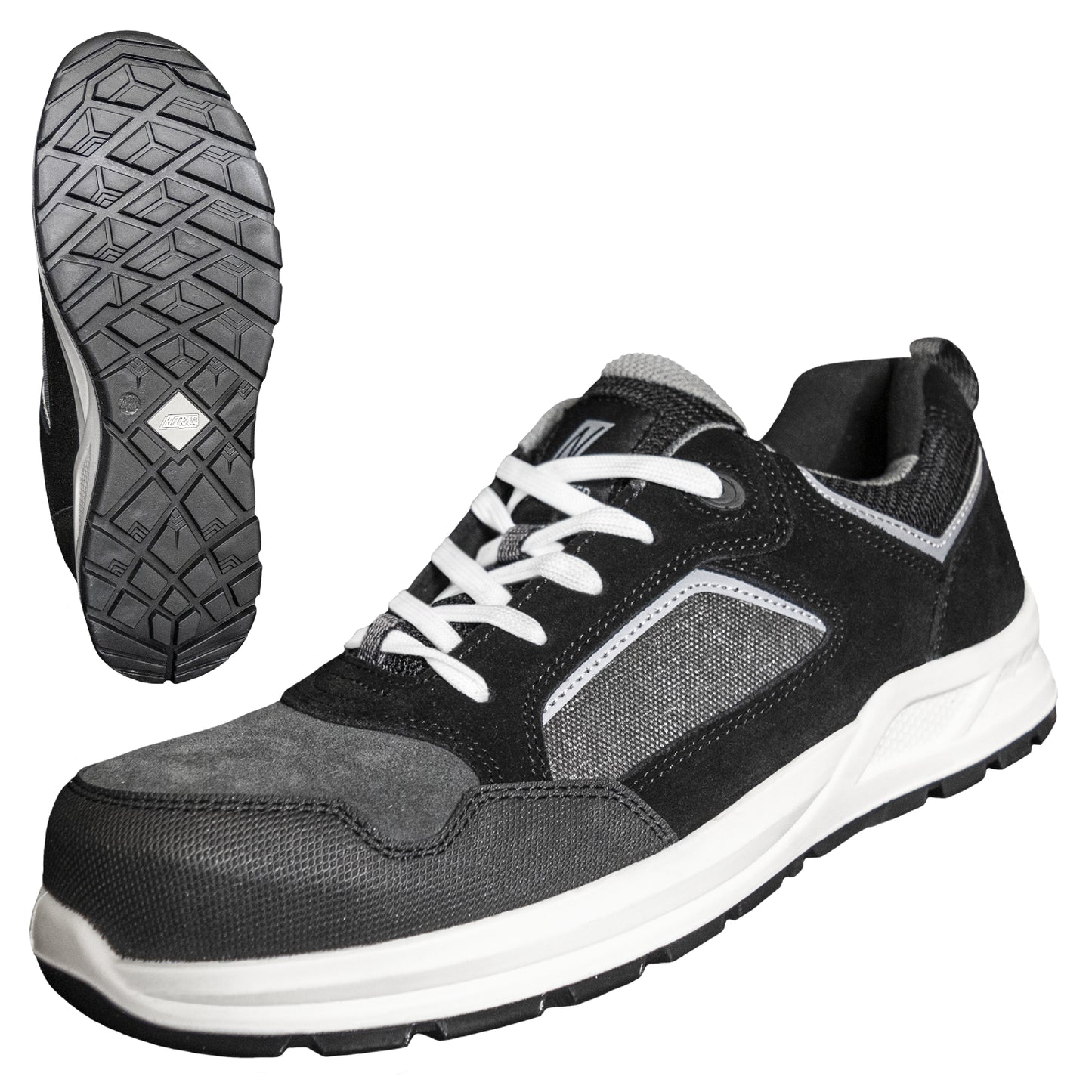 NITRAS CLASSIC STEP, S1P safety shoes, gray / black