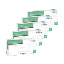 MaiMed-soft latex examination gloves, non-sterile, powdered, 100 pieces/box