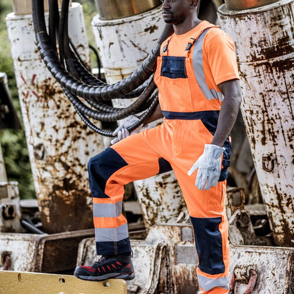 NITRAS MOTION TEX VIZ, high-visibility dungarees