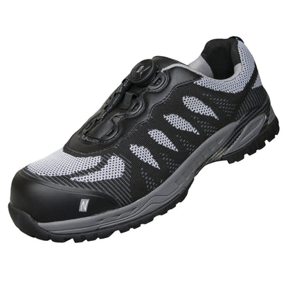 NITRAS PRO STEP FIT, Sicherheitshalbschuhe, schwarz / grau
