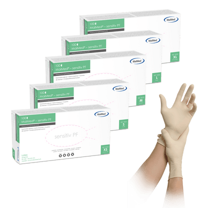 MaiMed-sensitiv Latex-Untersuchungshandschuhe unsteril, puderfrei zu 100 St./Box