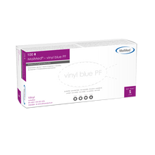 MaiMed-vinyl blue PF, unsteril, puderfrei Vinyl-Untersuchungshandschuhe zu 100 St./Box