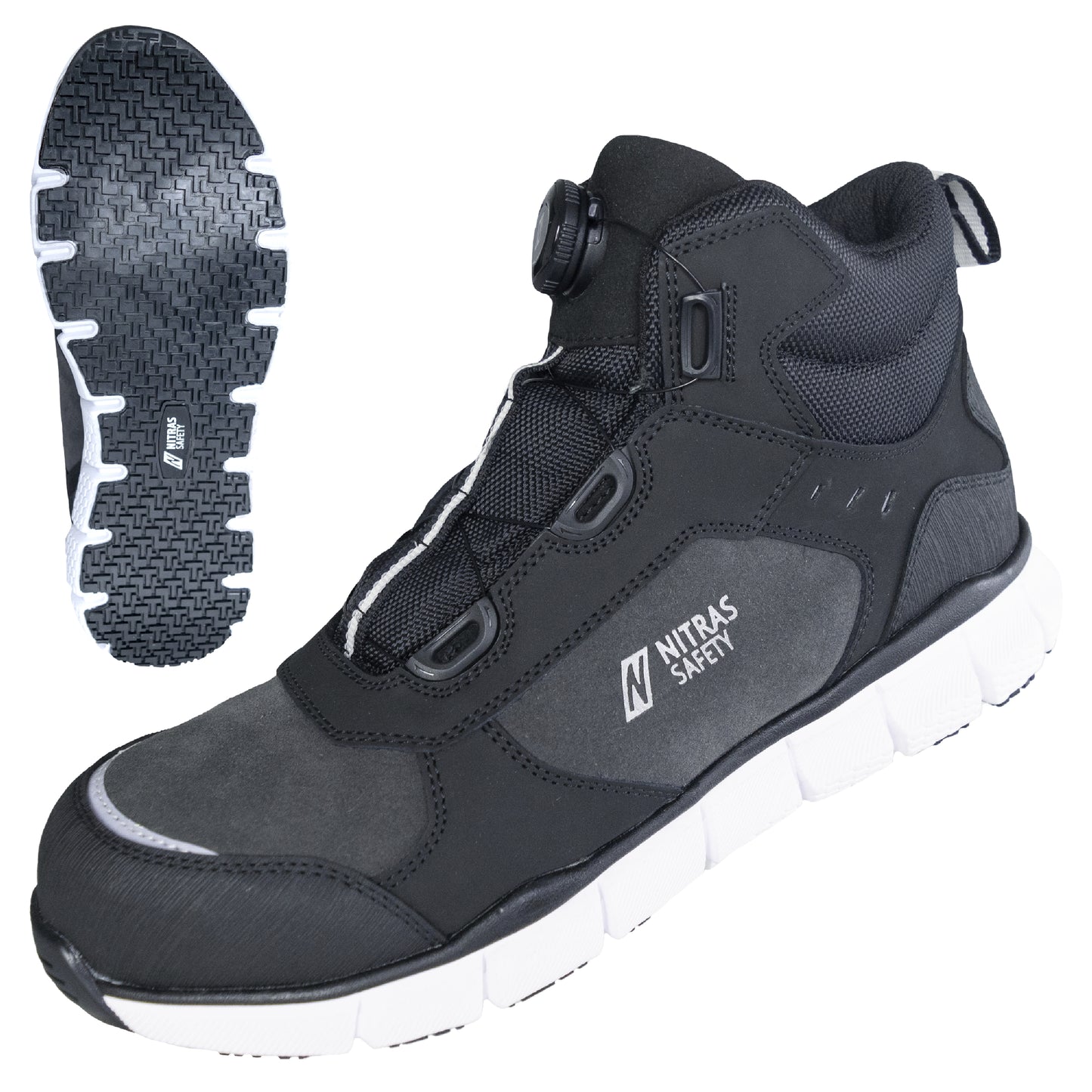 NITRAS SONIC STEP MID FIT, S3S FO HRO SC SR, Sicherheitsstiefel, halbhoch