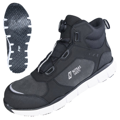 NITRAS SONIC STEP MID FIT, S3S FO HRO SC SR, Sicherheitsstiefel, halbhoch