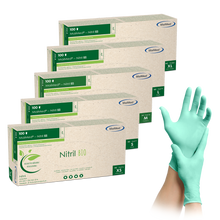 MaiMed-Nitrile BIO, non-sterile, powder-free Latex-free nitrile glove, green, 100 pieces/box