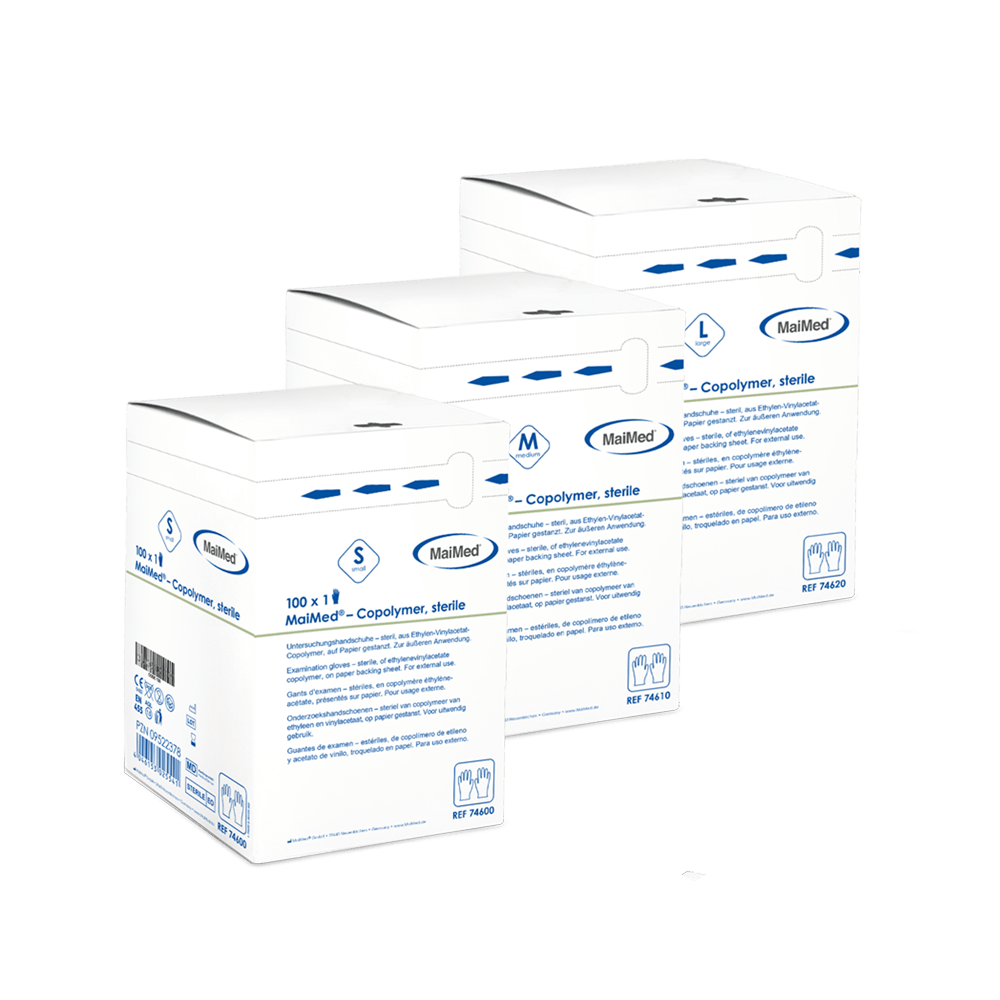 MaiMed-Copolymer-steril, Einmal-Handschuhe