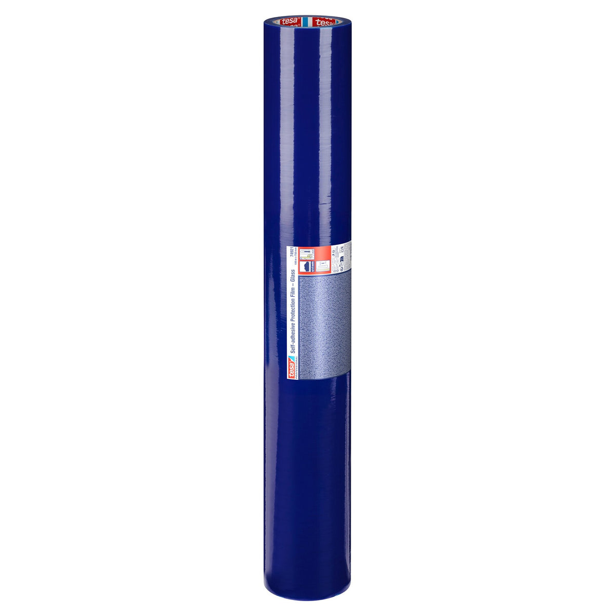 tesa Professional 74921 Self-Adhesive Protective Film – Glass, Blue, 100 m x 750 mm