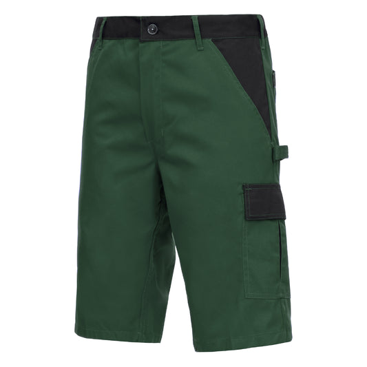 NITRAS MOTION TEX LIGHT, work trousers, short, green / black