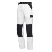 NITRAS MOTION TEX LIGHT, work trousers, long, white / grey