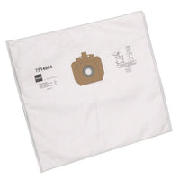 The Diversey Vento 15 Non-Woven Dust Bag for TASKI Vento 15S (box, 10 packs) is a white, rectangular vacuum cleaner bag with a brown collar, a round opening, and printed details, and it provides effective protection against dust.