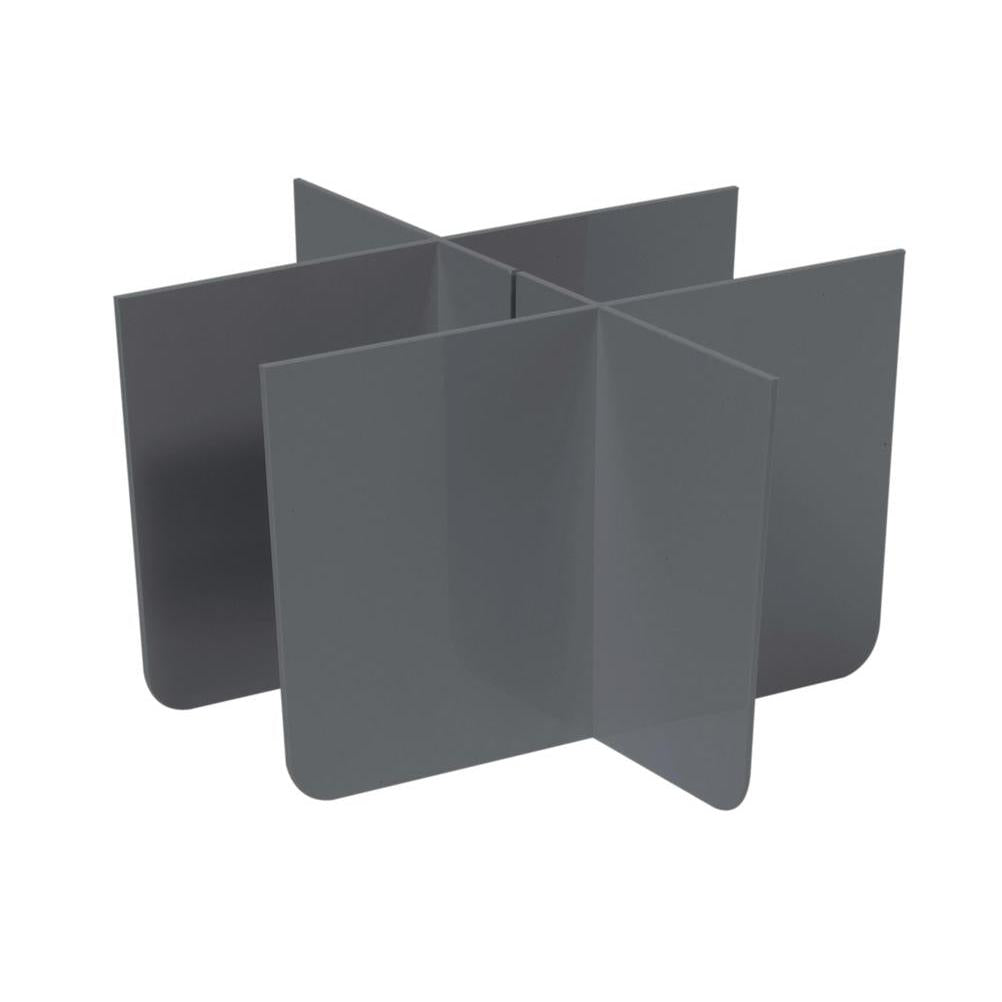 The TASKI Large Drawer Organizer from Diversey Deutschland GmbH & Co. OHG is a gray, six-piece drawer organizer with rounded corners, ideal for office organization and perfect for organizing drawers 7517245. Package: 1 piece.