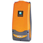 The TASKI IntelliDose swingo 4000/5000 from Diversey Deutschland GmbH & Co. OHG is an orange-gray, wall-mounted dosing system for ride-on scrubber dryers with labeled buttons and symbols on the lower front panel. The delivery is made as a single unit.
