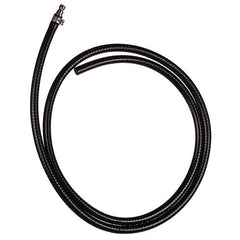 The TASKI procarpet discharge hose from Diversey Deutschland GmbH & Co. OHG—a flexible black hose with a metal connector for the TASKI procarpet 30 and 45 models (included with purchase)—is ideal for carpet cleaning. Package: 1 piece.