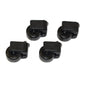 The Diversey TASKI AERO BP Conversion Kit for Tank Vacuum Cleaners (1 piece) includes four black swivel casters with rectangular mounts for retrofitting or replacing the casters on your TASKI Aero BP tank vacuum cleaner.