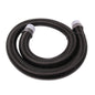 The TASKI AERO BP 1.5-meter vacuum hose from Diversey Deutschland GmbH & Co. OHG features a black reel with two gray connectors and is designed for use with the TASKI Aero BP vacuum cleaner. One piece per package, shown on a white background.