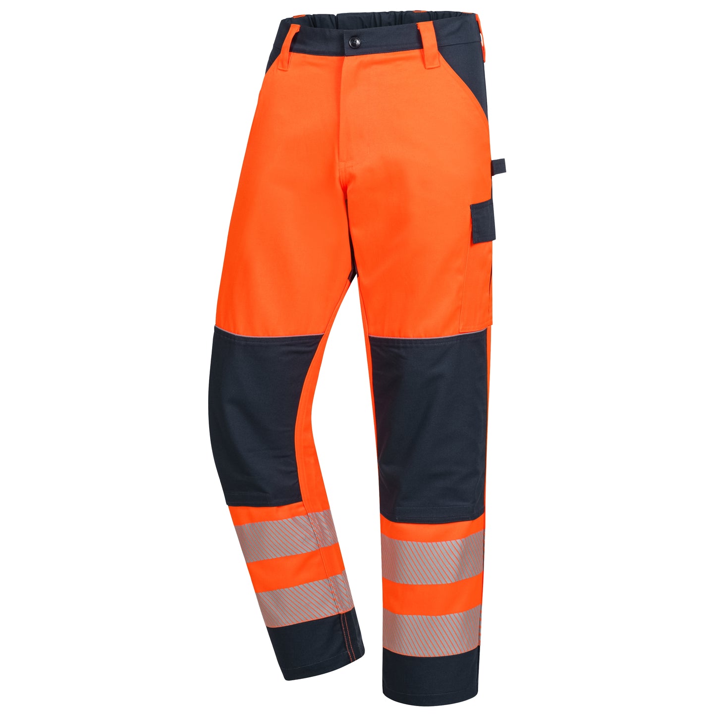 NITRAS MOTION TEX VIZ, long high-visibility work trousers