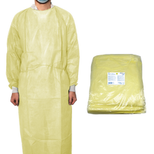 MaiMed-Coat ViruGuard, protective gown made of fleece, yellow BW cuffs, 140x140cm, 10 pieces/pack Series: Protect | Pack (10 pieces)