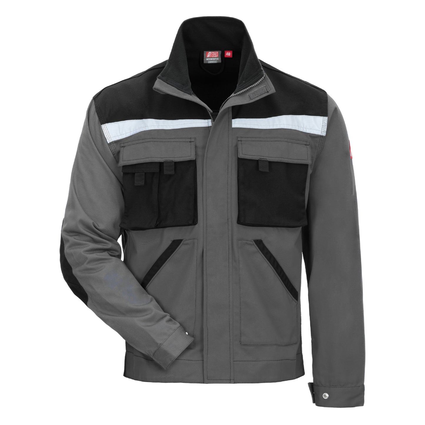 NITRAS MOTION TEX PLUS, Arbeitsjacke, grau / schwarz