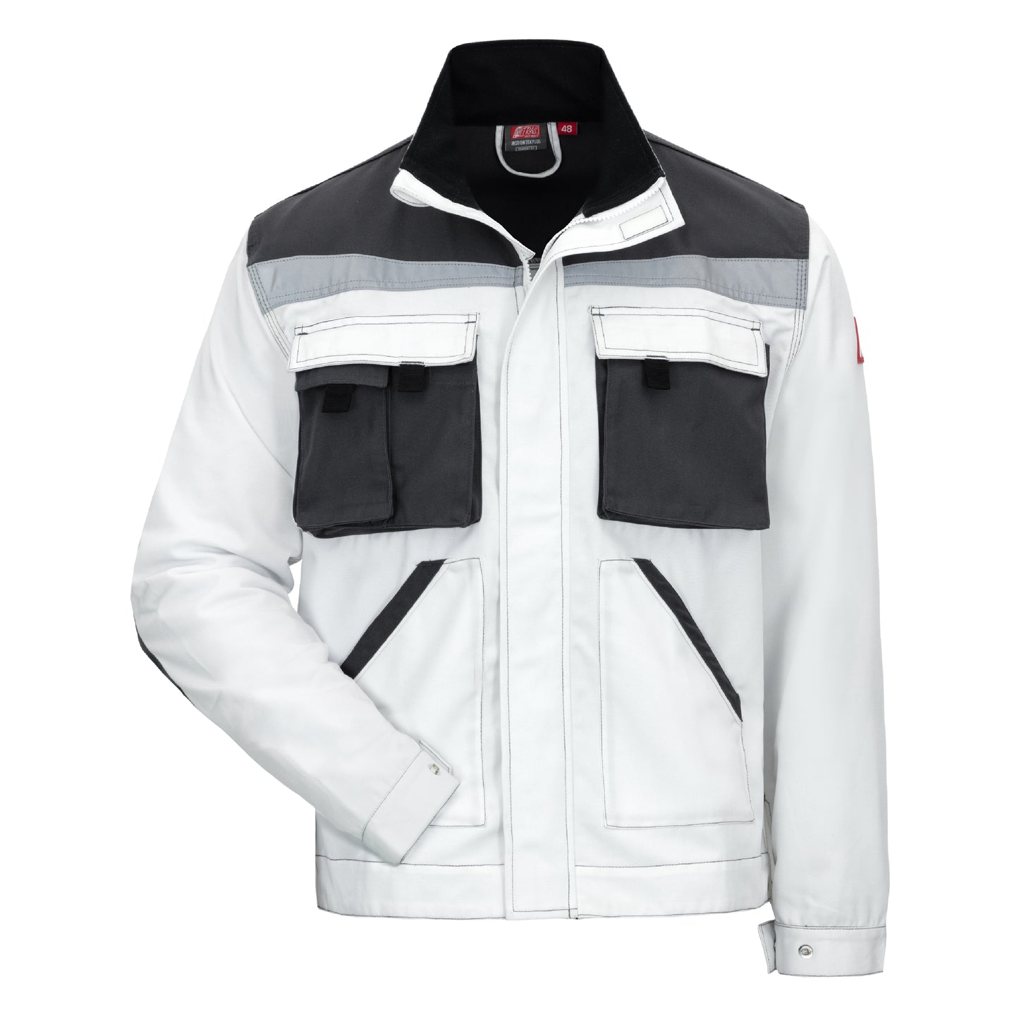 NITRAS MOTION TEX PLUS, work jacket, white / gray
