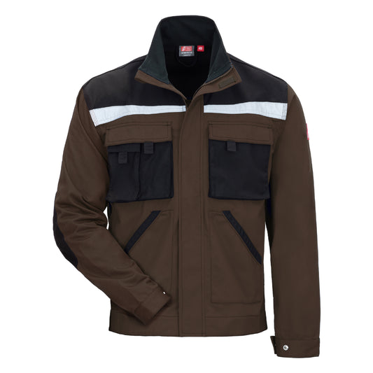 NITRAS MOTION TEX PLUS, Arbeitsjacke, braun / schwarz